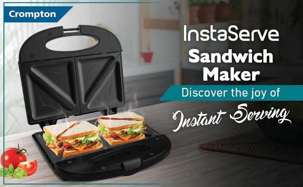 Crompton Instaserve Toast 800 Watts Sandwich Maker 1059