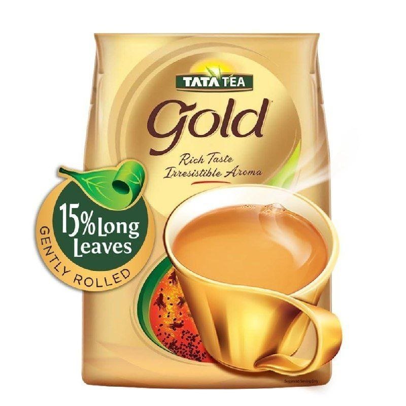 Tata Tea Gold Assam Teas With Gently Rolled Aromatic Long Leaves Rich Aroma