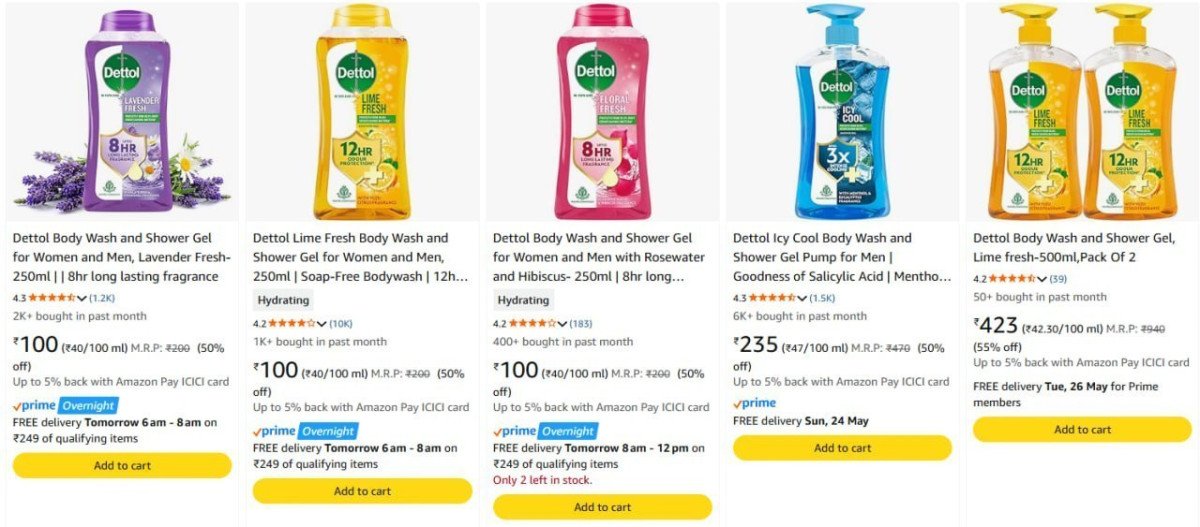Body Wash Starts 100fiama Palmolive Dettol More