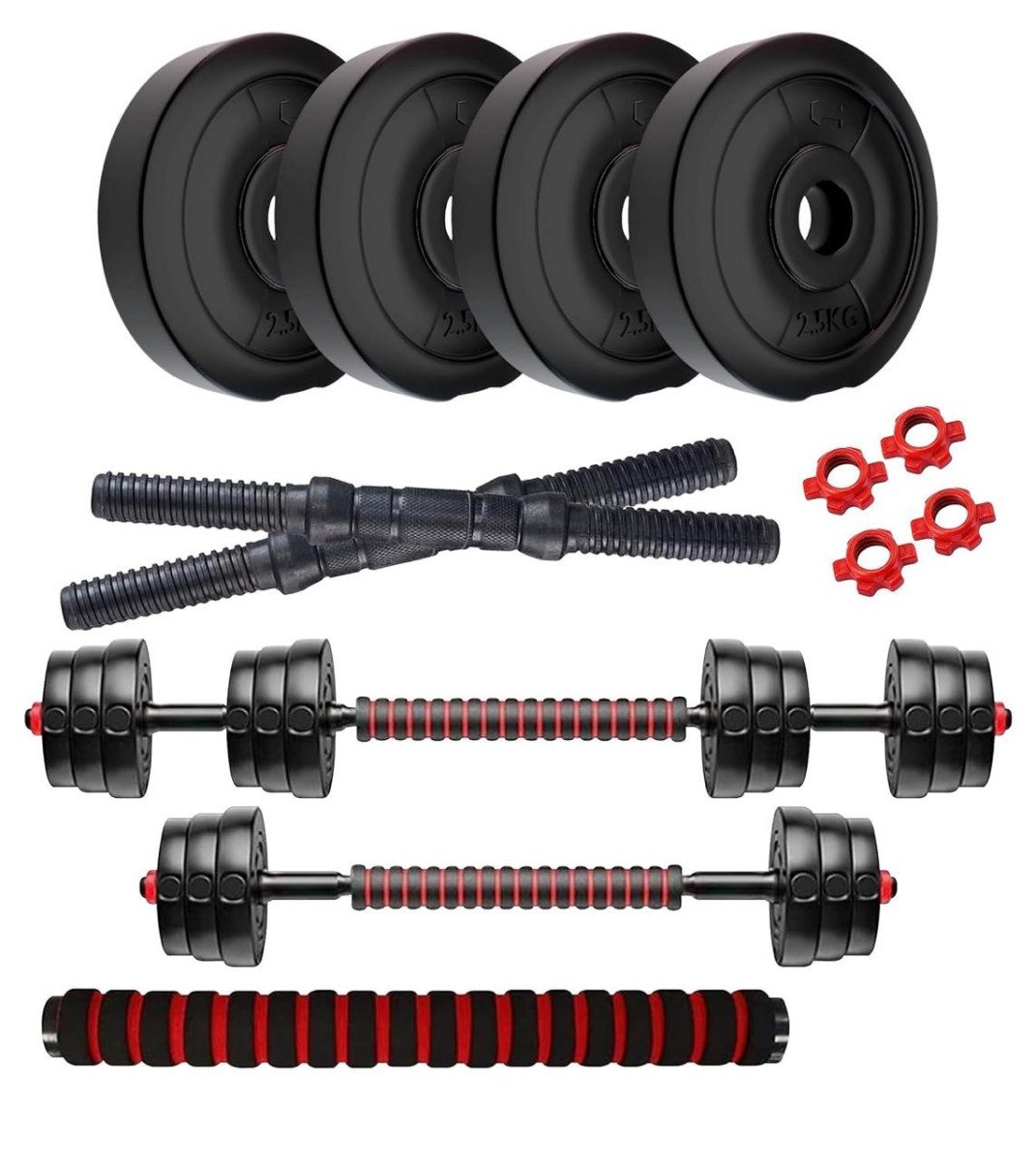 Symactive Pvc 3-in-1 Convertible Dumbbells Set 639