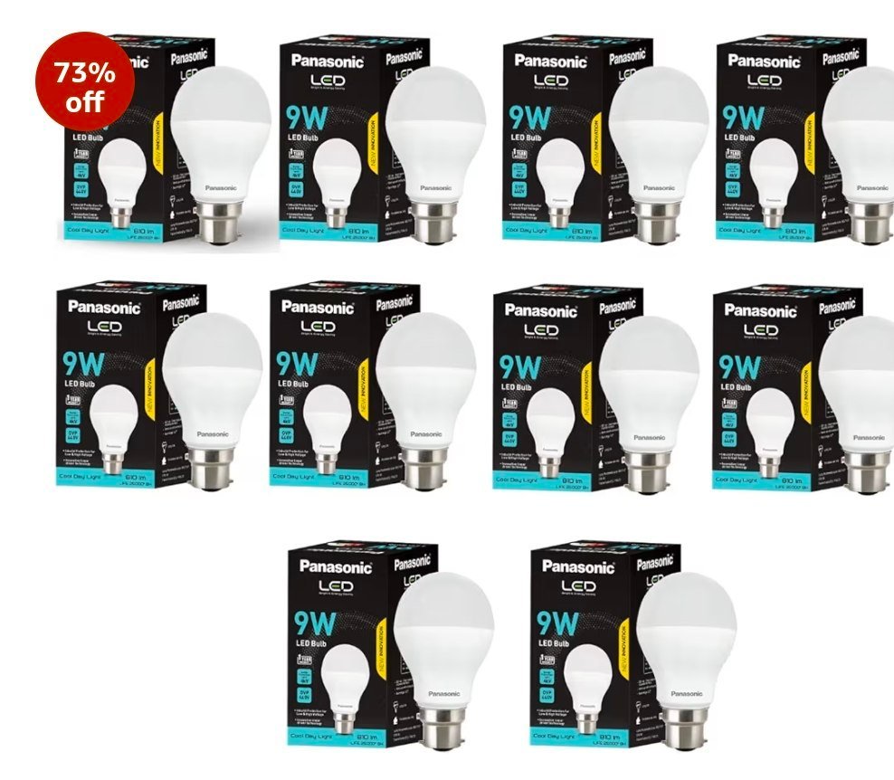 Amazon Panasonic 9w Led Bulb Pack Of 10 459