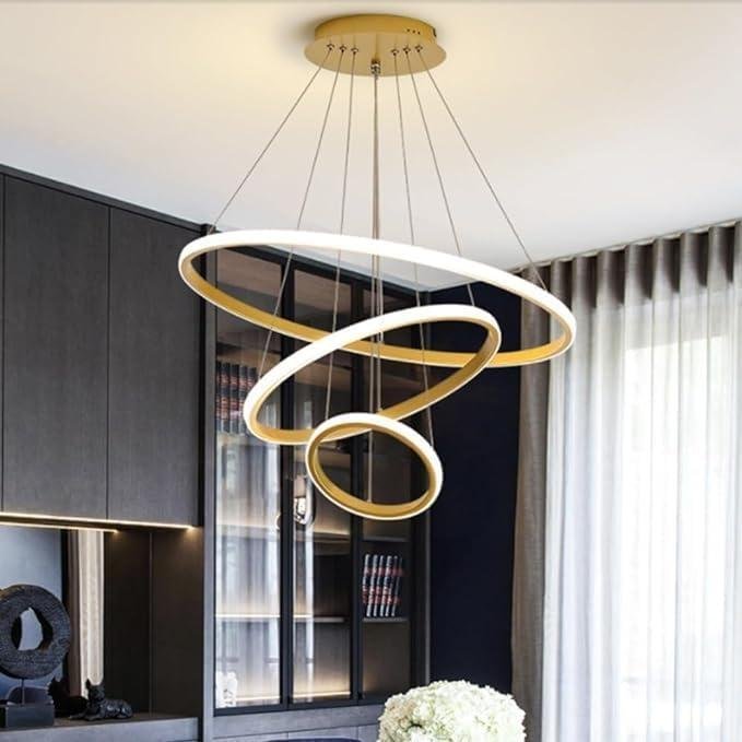 Desidiya Modern Double 3-ring Led Pendant Light Lamp 1 260