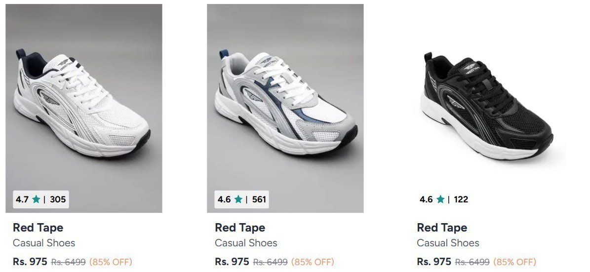 Redtape Shoe Under 1k