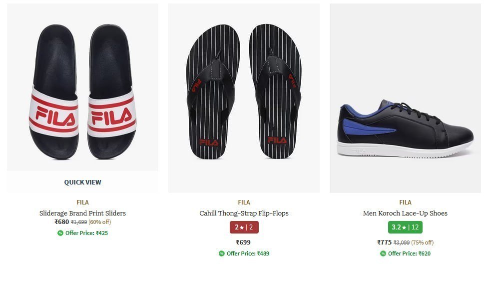 Loooootfila Men S Shoes Minimum 70 From Rs 680 Ajio - ajio deals today