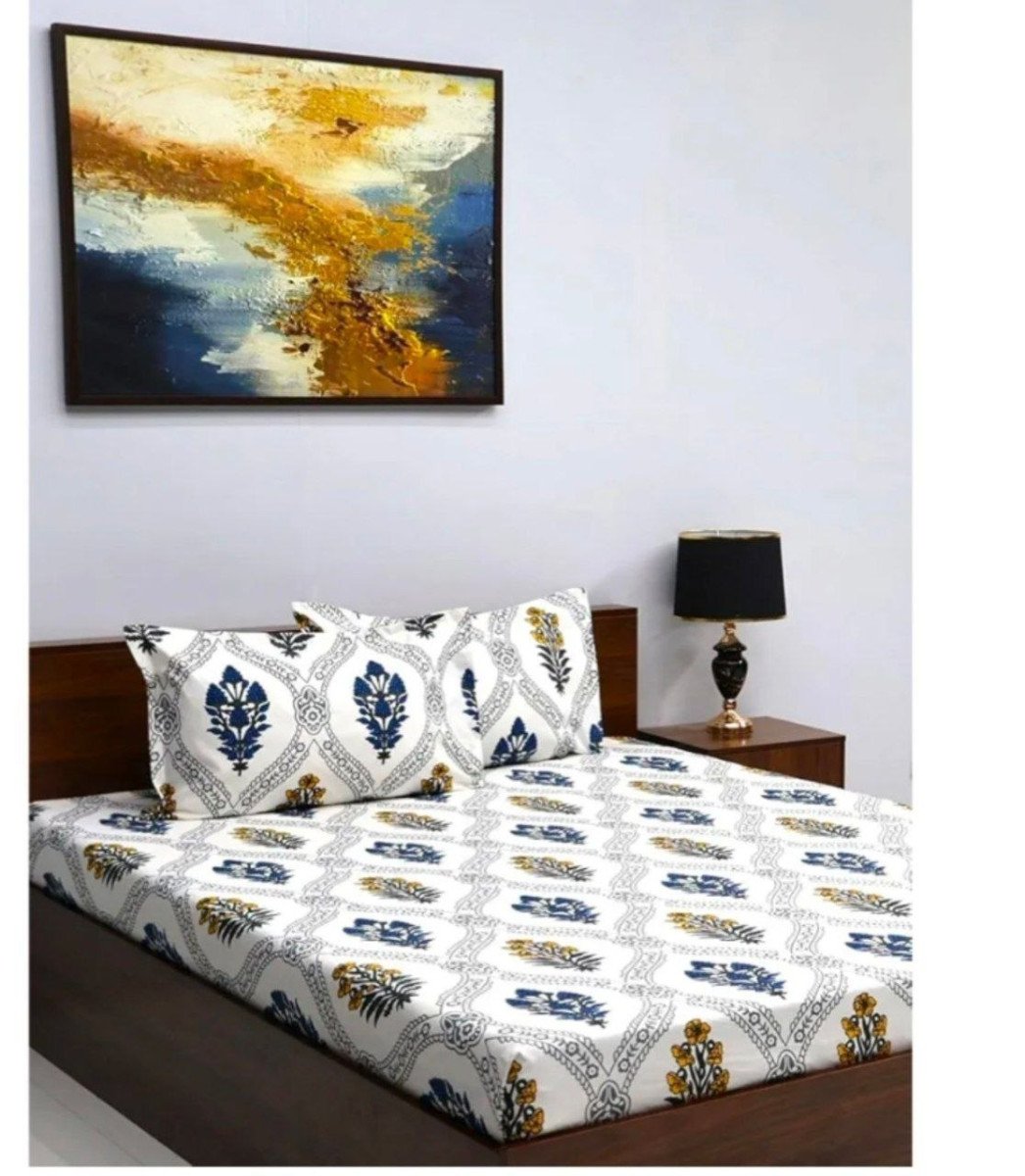 Bombay Dyeing Double Size Bedsheet With 2 Pillow Covers 510