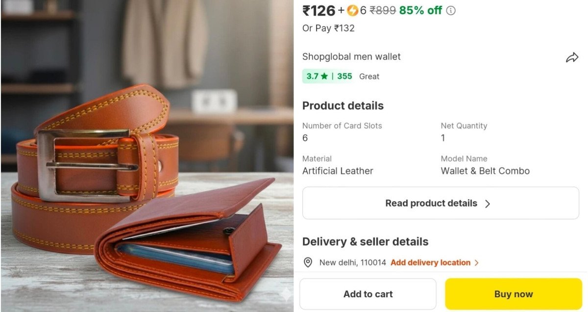 Men S Belt Wallet Combo At 132