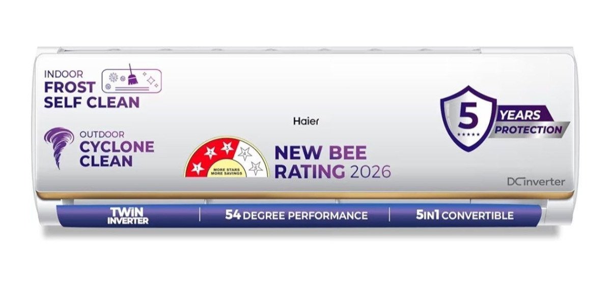 Grab33990 -haier 1 5 Ton 3 Star New Star Rated Twin Inverter Split Ac (long