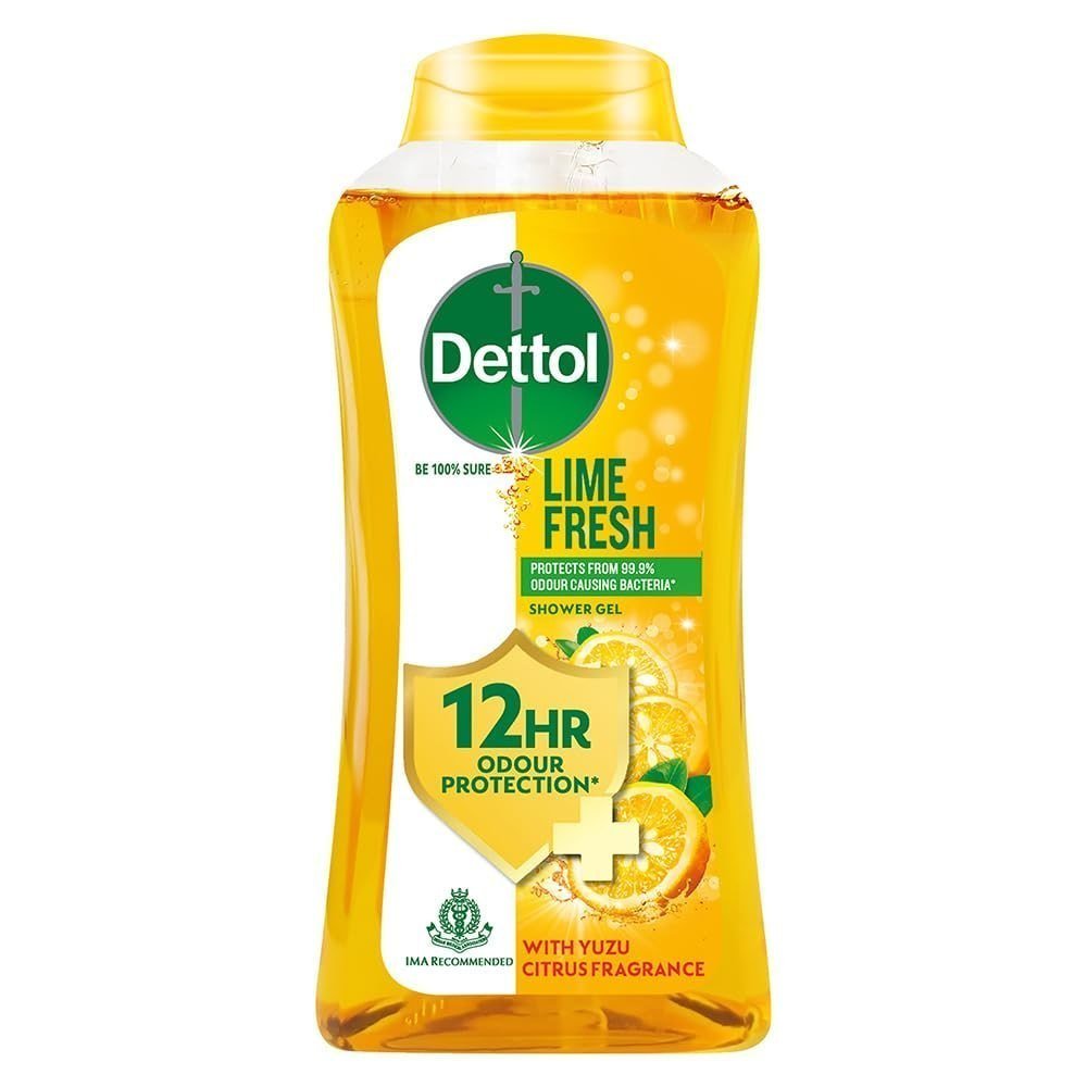 Dettol Lime Fresh Body Wash And Shower Gel For Women And Men 250ml 100