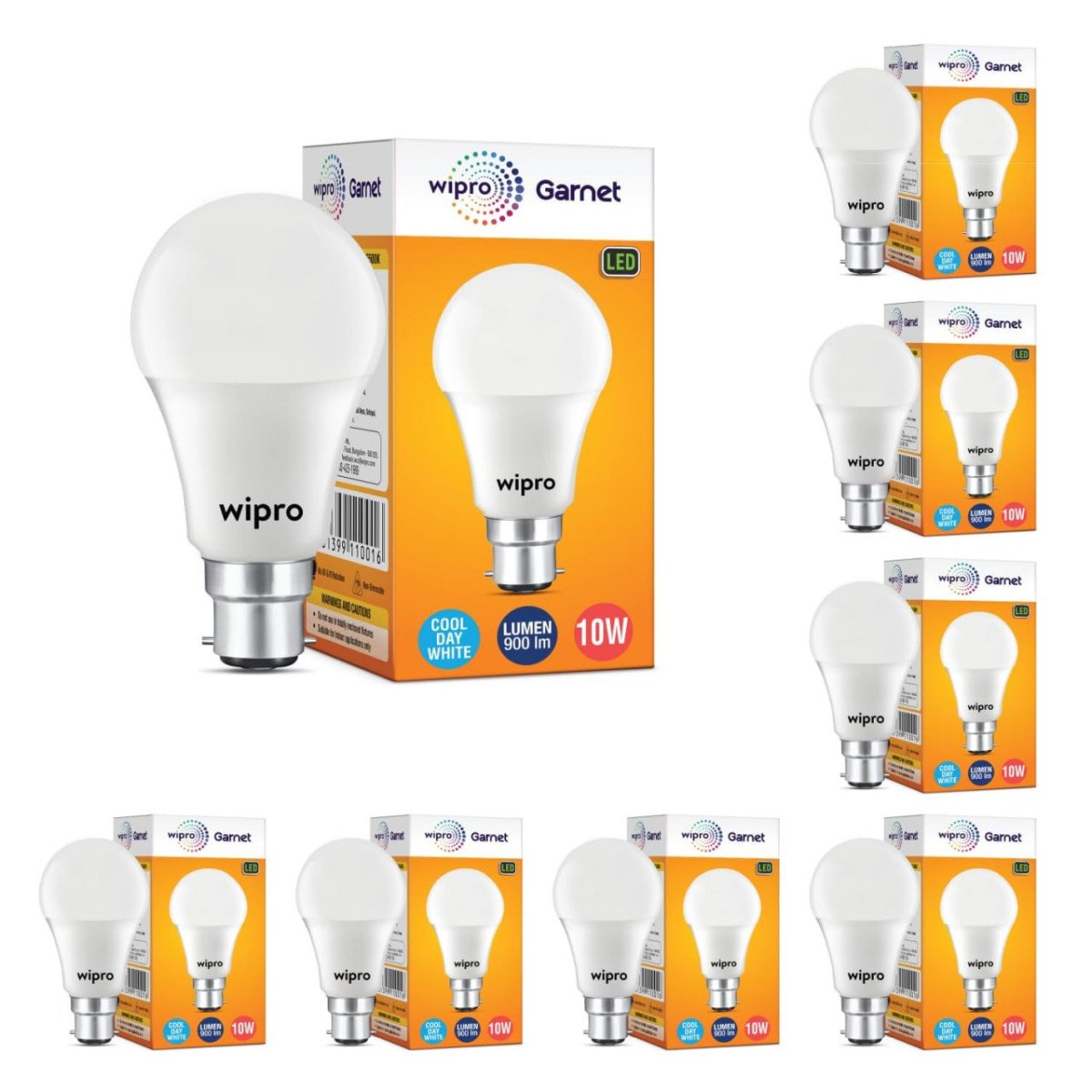 Wipro Garnet 10w Led Bulb For Home Office 259