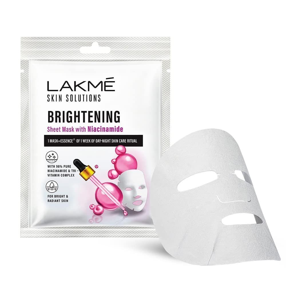 Lakm Skin Solutions Sheet Mask Brightening With Niacinamide 25ml 75
