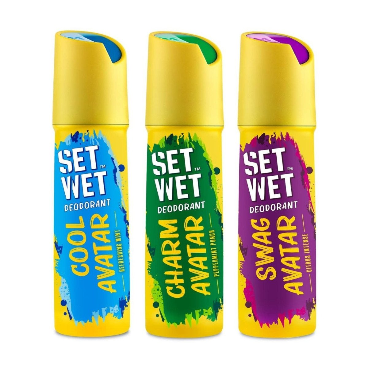 Set Wet Deodorant Spray Perfume Cool Charm Swag Avatar For Men 150ml (pack 