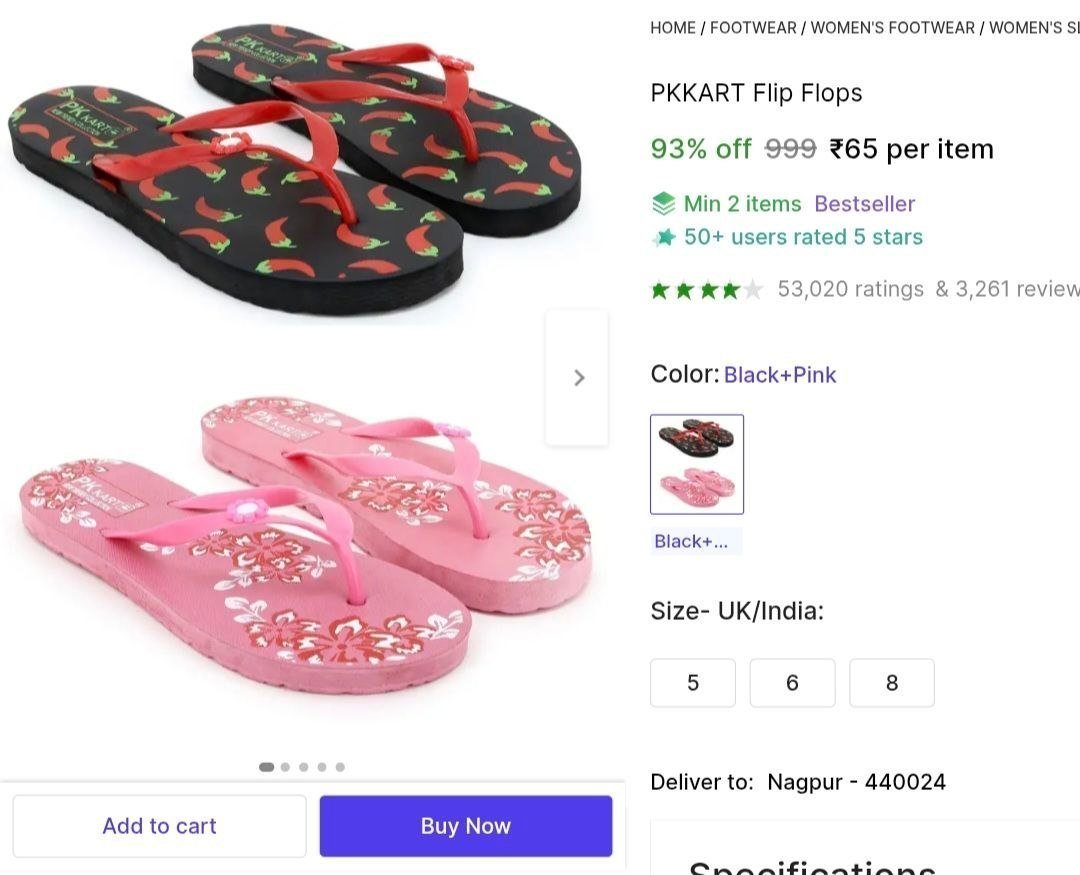 Flip Flops Footwear 65 Min Qnty 2