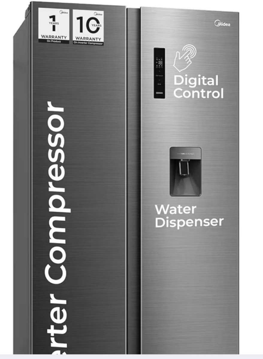Midea 560 L Side By Side Refrigerator 38 990 Flat 6 000 With Hdfc Emi