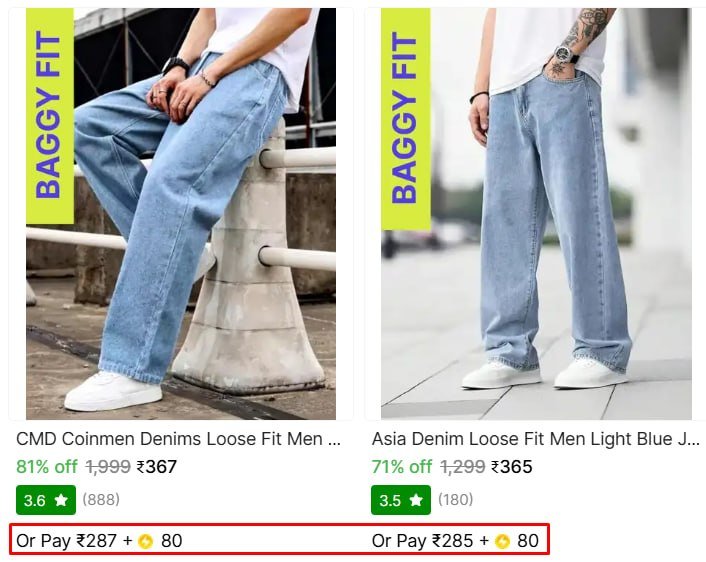 Men S Jeans Starts 365 Loot Using Supercoins