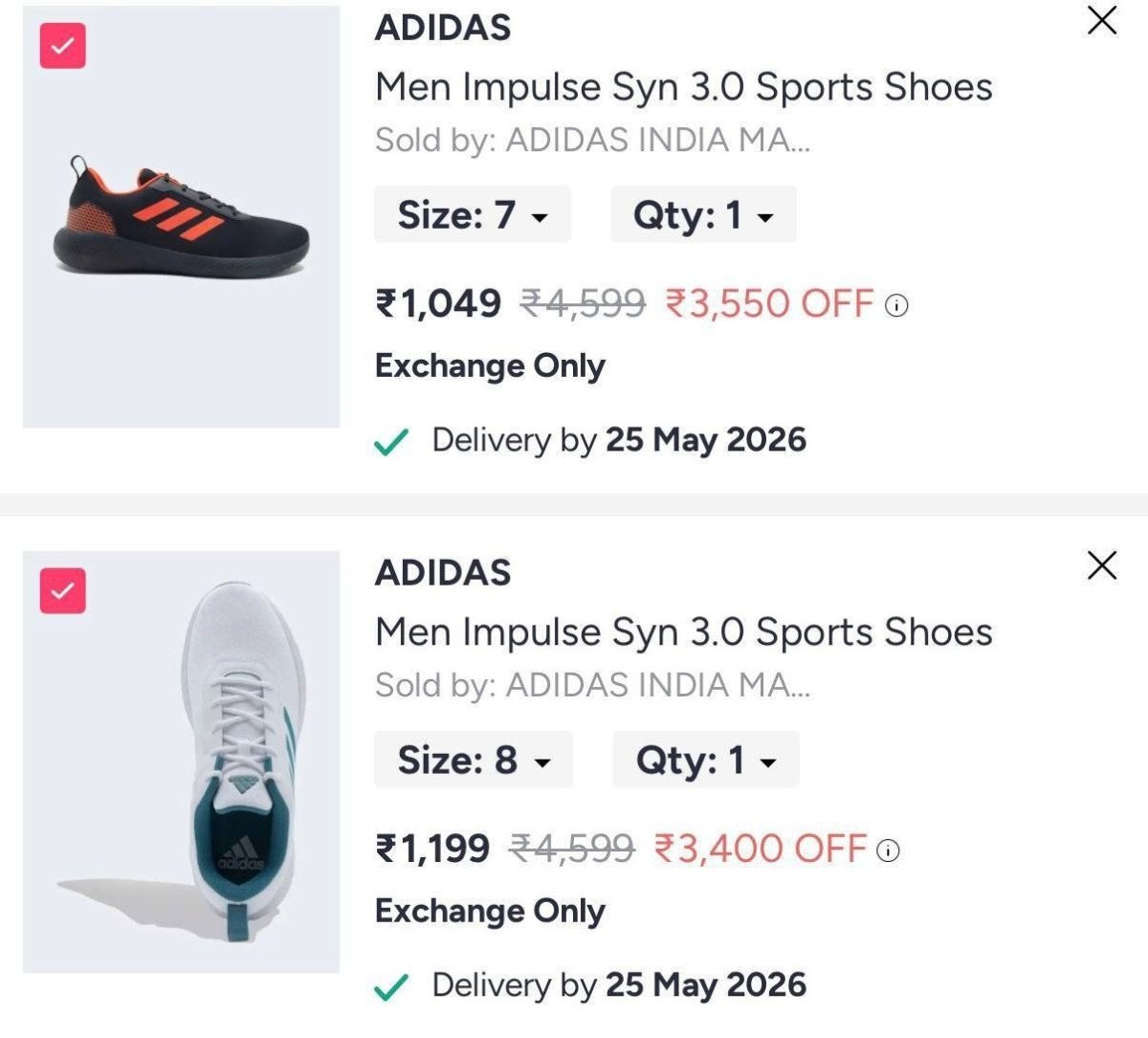 Myntra Adidas Shoes For 1 049 1 199 More - branded shoes offers