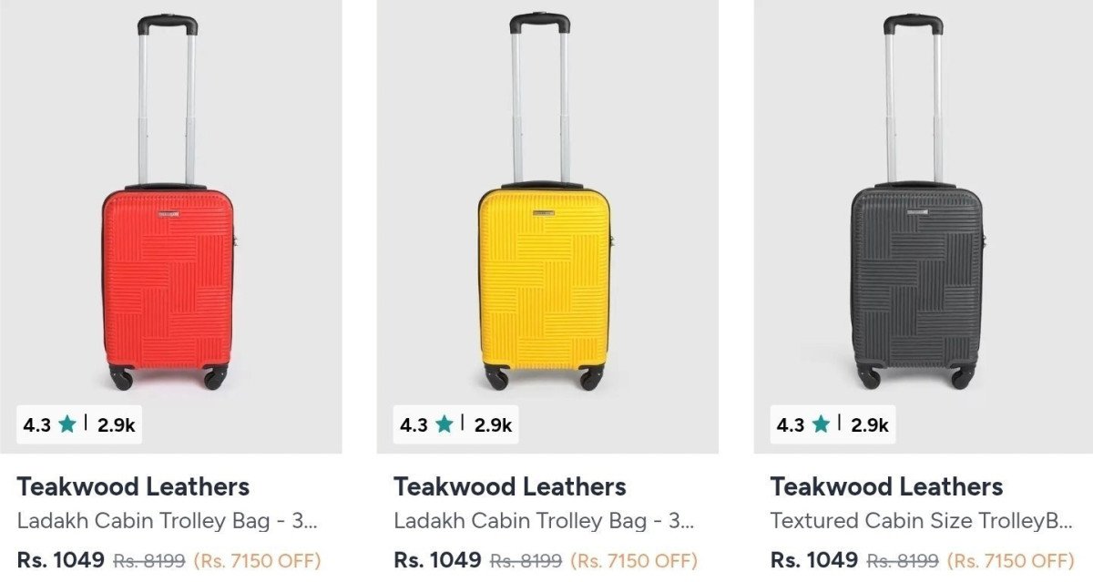 Teakwood Trolley Bag From 1049