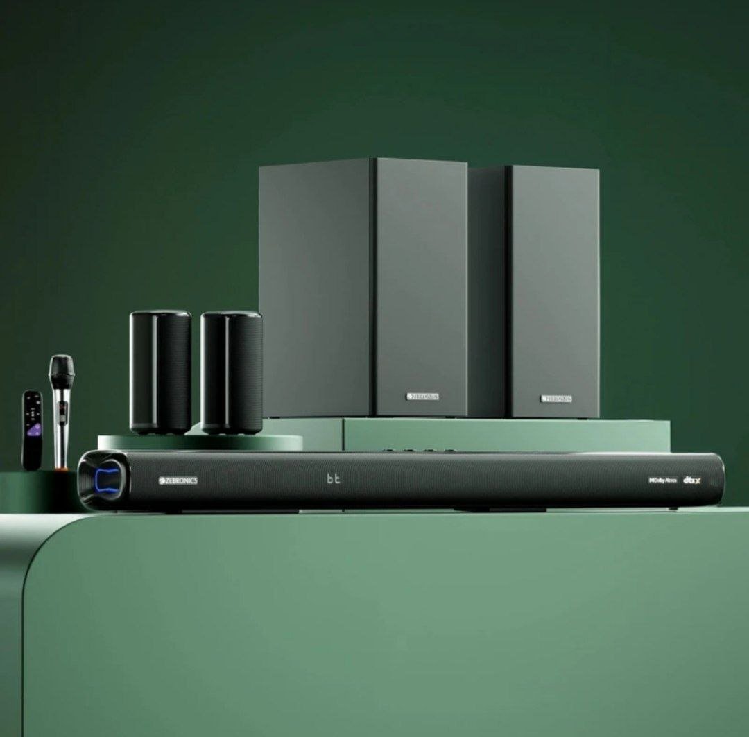 Zebronics Juke Bar 9900 (sbspk C3) Dts X Dolby Atmos 2x Wireless Subwoofer 
