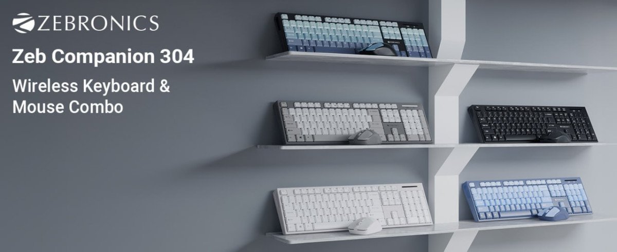 Zebronics Wireless Keyboard Mouse Combo 999