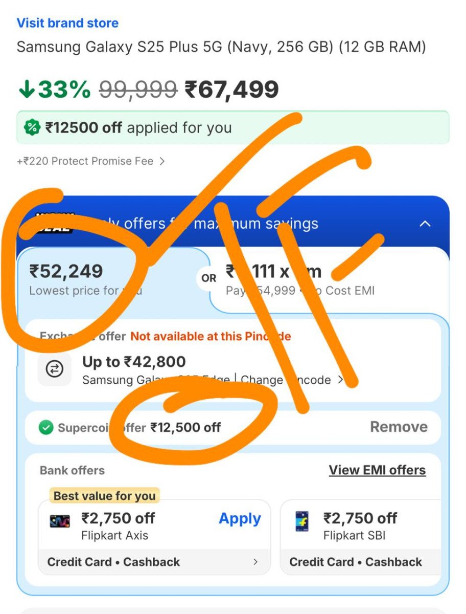 Big Looot 25000 On S25 Plusdeal 52249 51999 Step1 Watch Live On Flipkart St