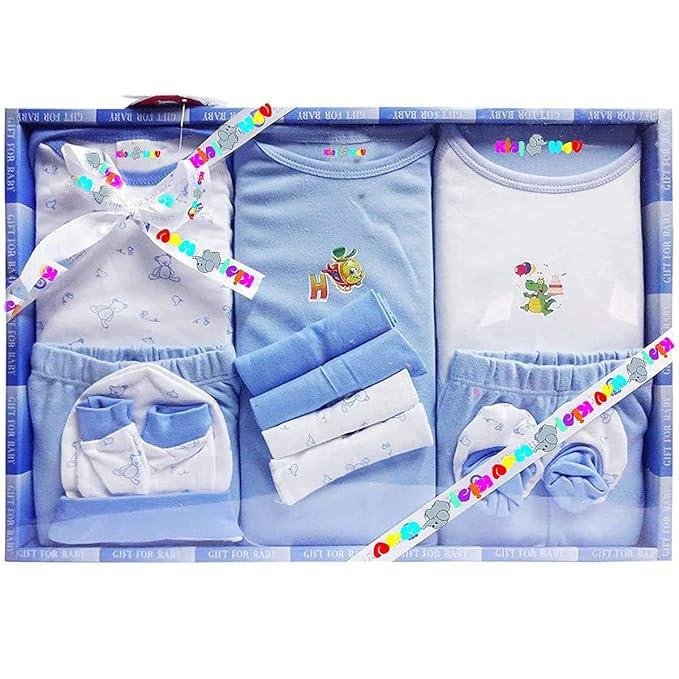 Eio Unisex Kids Cotton Solid Clothing Gift Set -13 Pieces 626