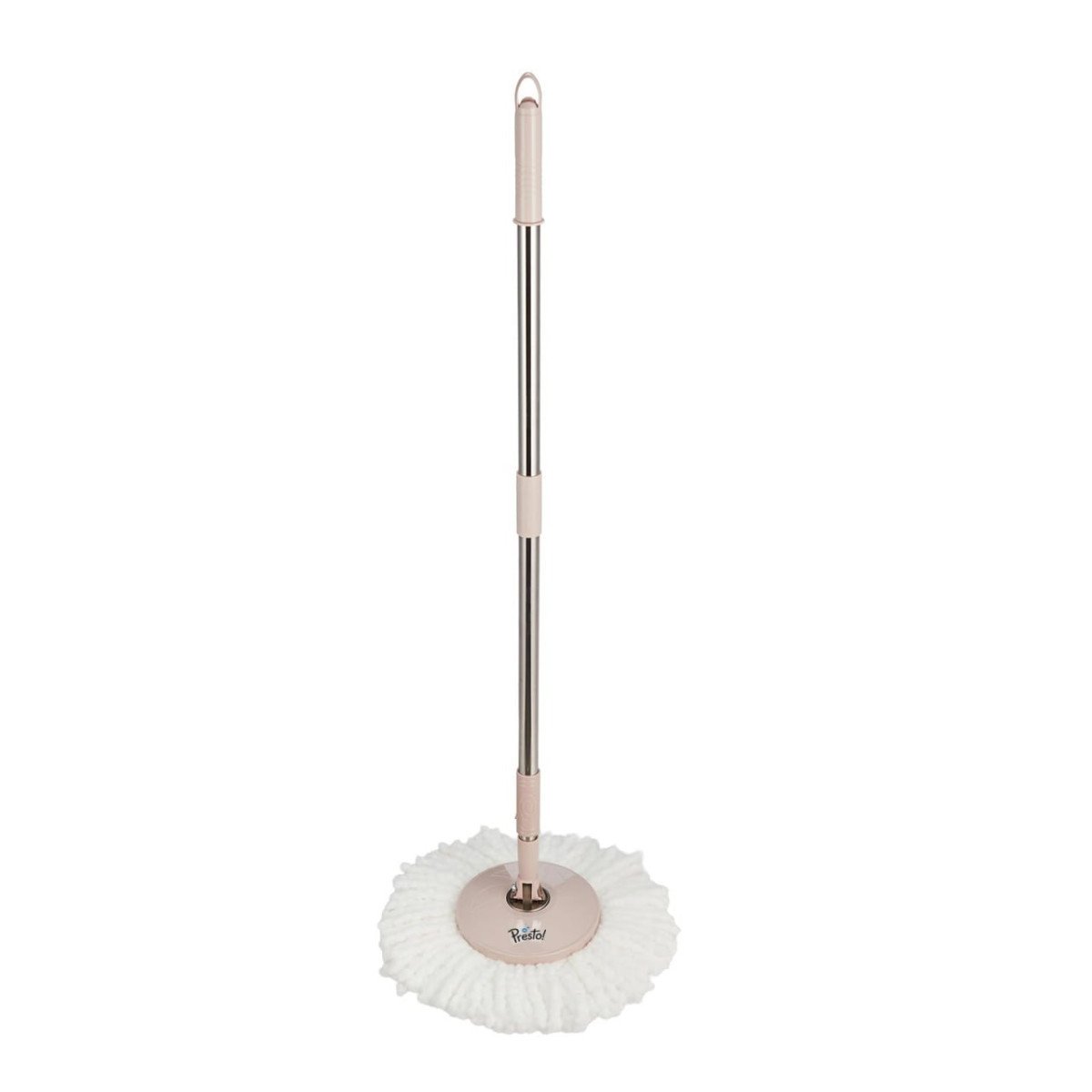 Amazon Brand Presto Extendable Stainless Steel Spin Mop Stick With Plate Mi