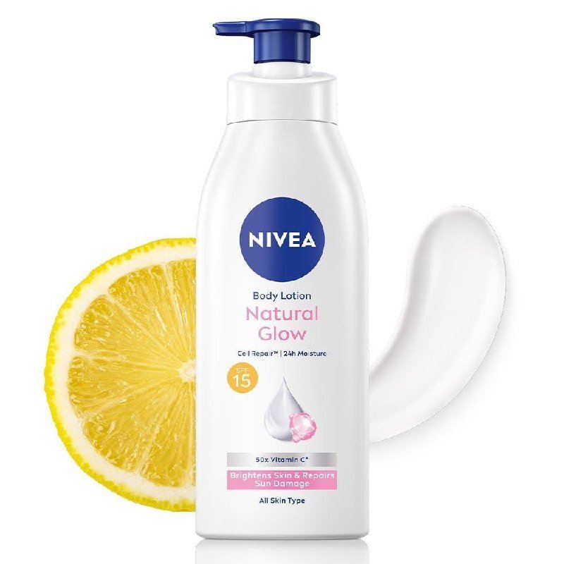 Nivea Natural Glow Cell Repair Body Lotion With Spf 15 And Uv A B Filters 4