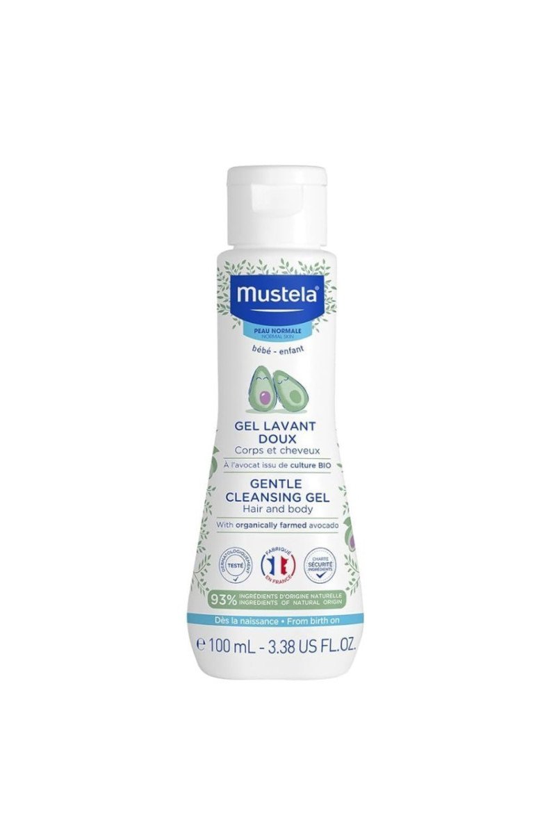 Mustela Baby Body Wash And Shampoo With Avocado 100ml Head To Toe Wash For 