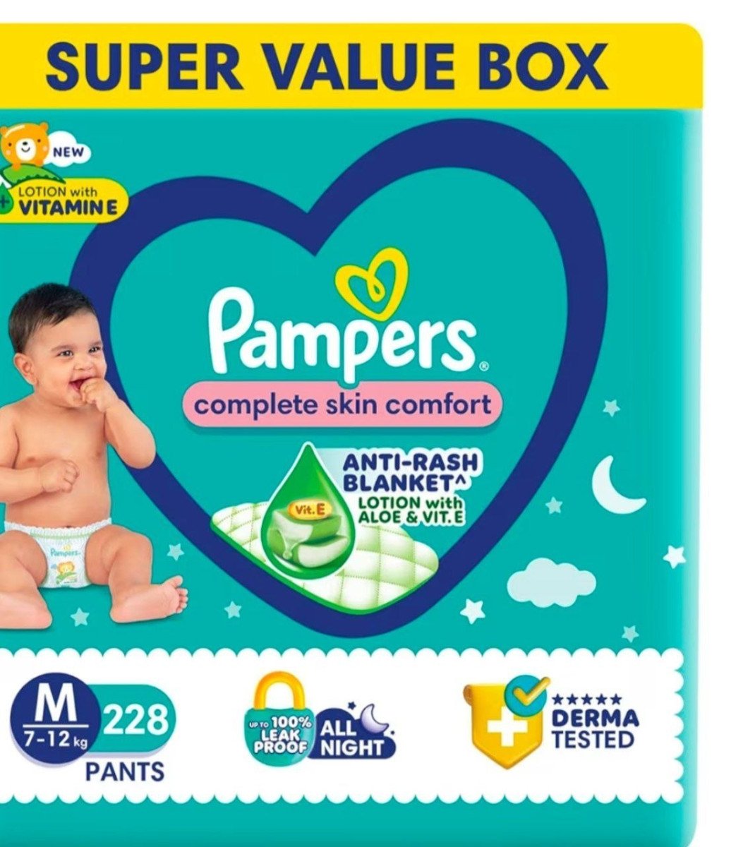 Pampers Comfort Pants Medium 228 Count 1733apply 10 Coupon
