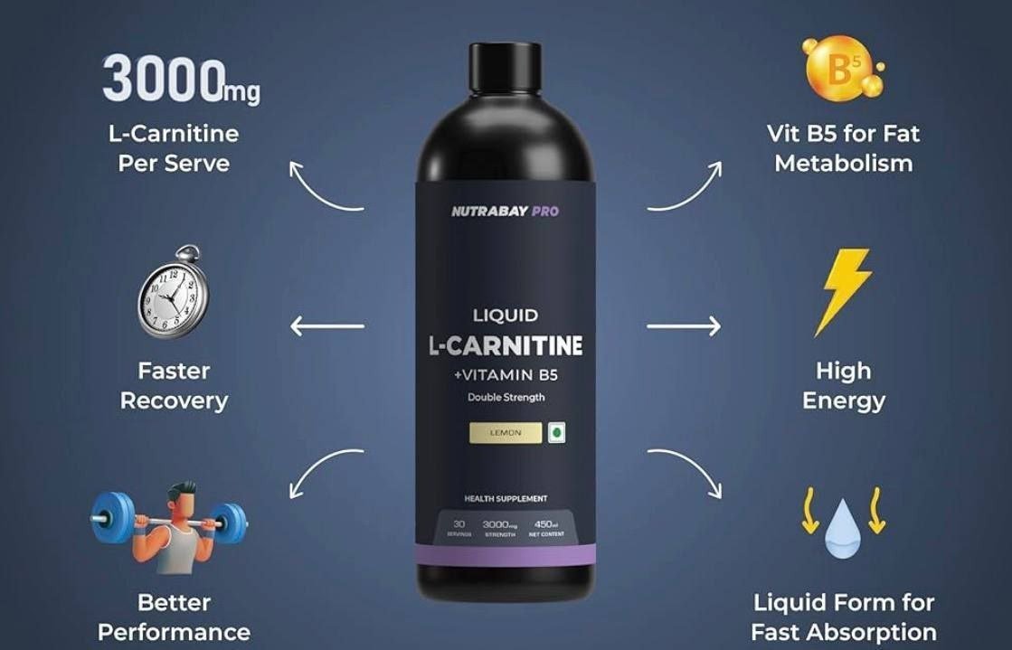 Amazon Grab Nutrabay Pro Liquid L-carnitine 3000mg 450 Ml (lemon) 949 - Con