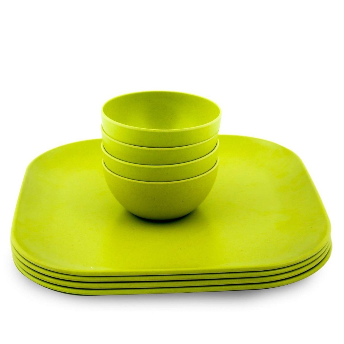 Decor Ecolite Bamboo Non Toxic Reusable Eco-friendly Dinner Set For Couples