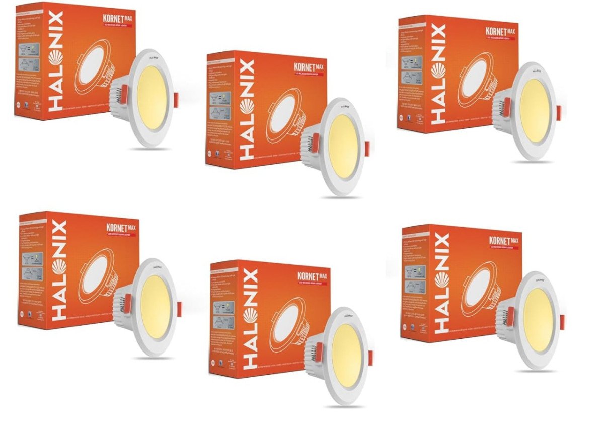 Halonix Kornet 5 5-watt Junction Box Warm White Led Ceiling Light Cut Out- 