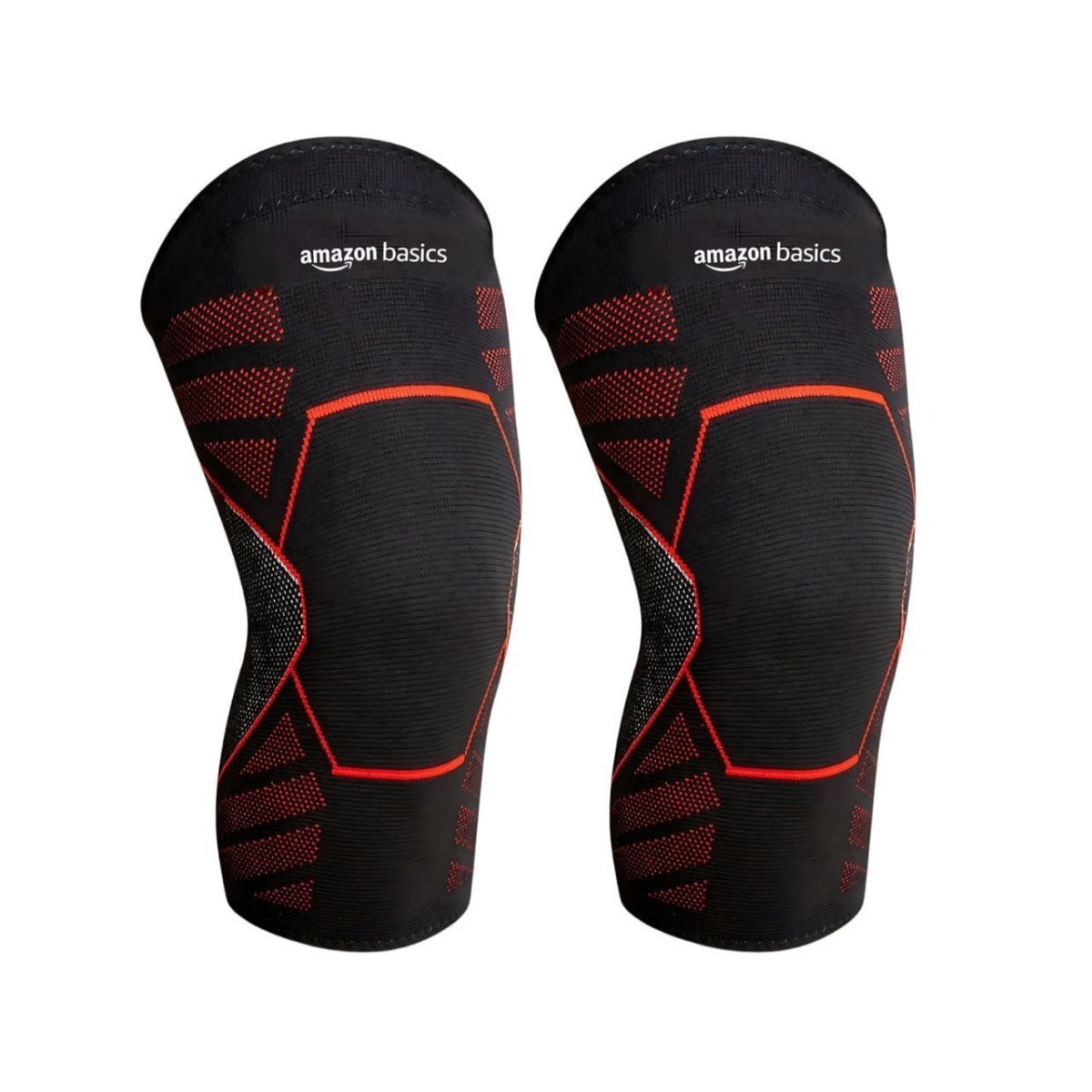 Amazon Basics Nylon Knee Support Pack Of 2 Black L 255