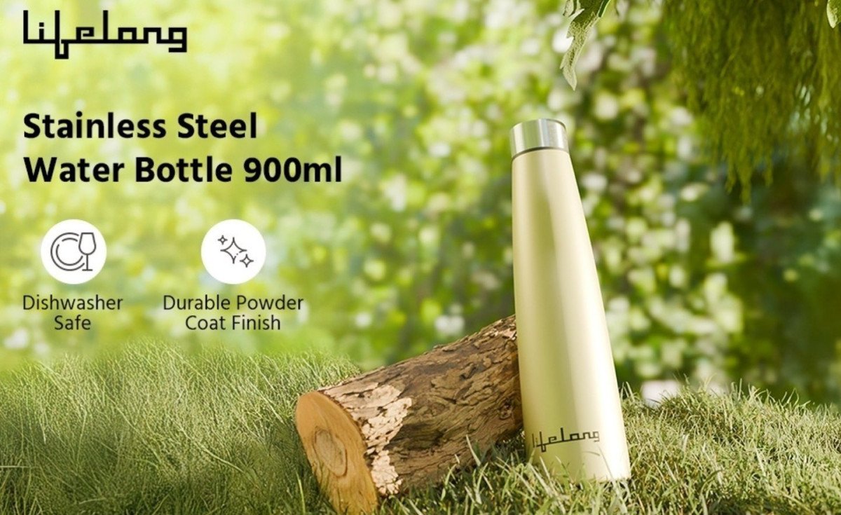 Lifelong Stainless Steel Water Bottle (900ml) At 249more Deals Click Here T