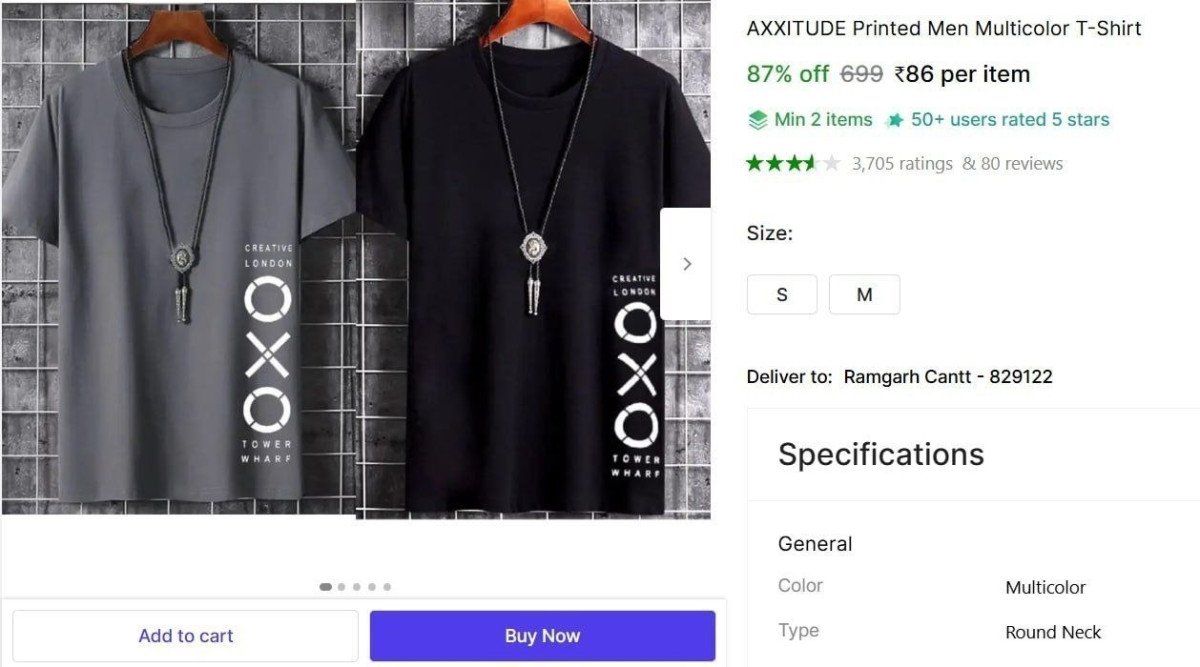 Men S Printed T-shirt 86