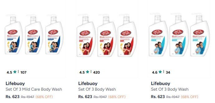 Myntra Loot 68 On Lifebuoy Bodywash - myntra coupon code today