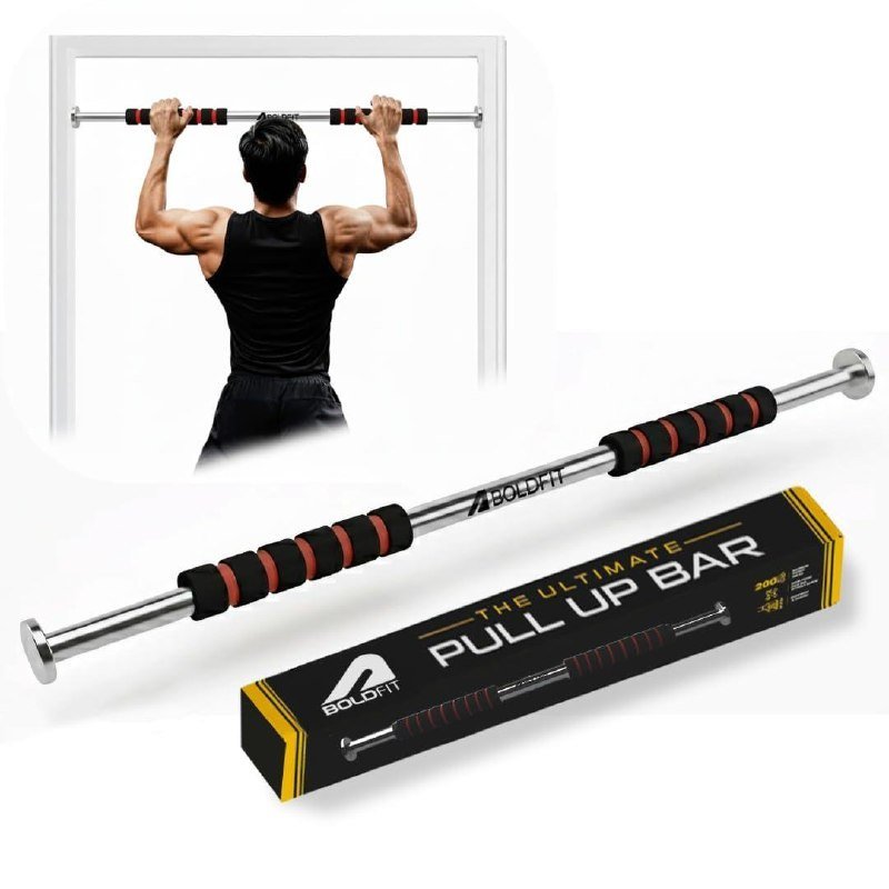 Boldfit Pull Up Bars For Home Workout -chin Up Bar Gym Accessories For Men 