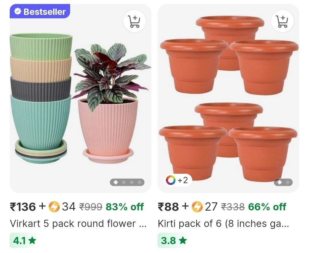Pack Of 6 Plant Pot 88