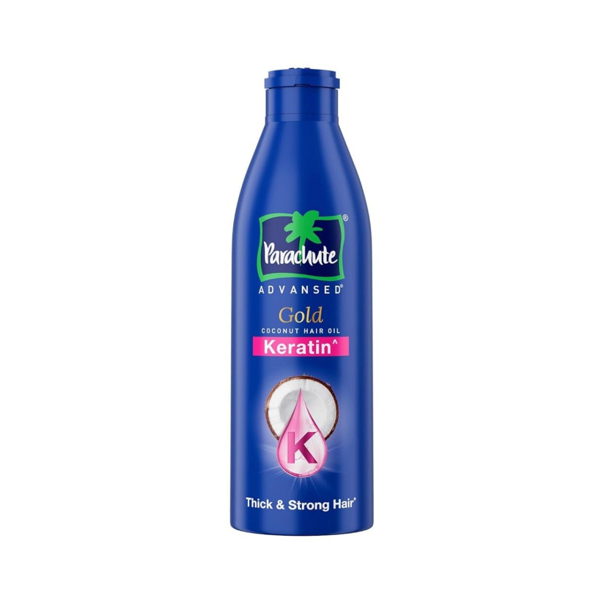 Parachute Advansed Gold Keratin Coconut Hair Oil Thick Smooth Hair No Parab