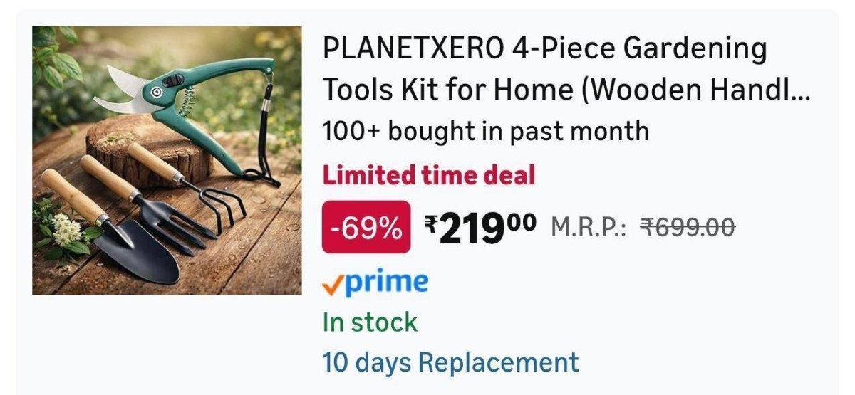 Loot 4pcs Gardening Tools Kit 219