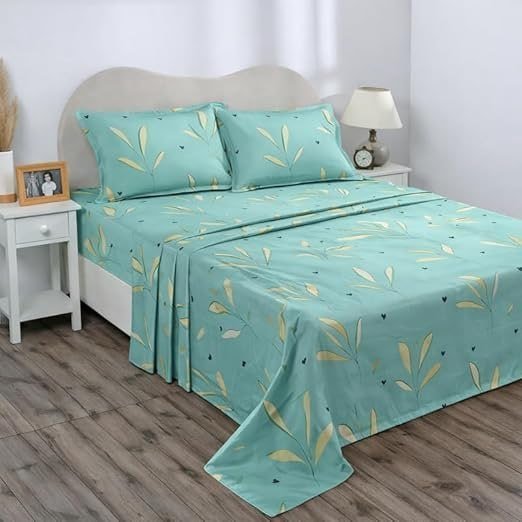 Bsb Home Double Bedsheet 144 Tc Microfiber With 2 Pillow Covers 249