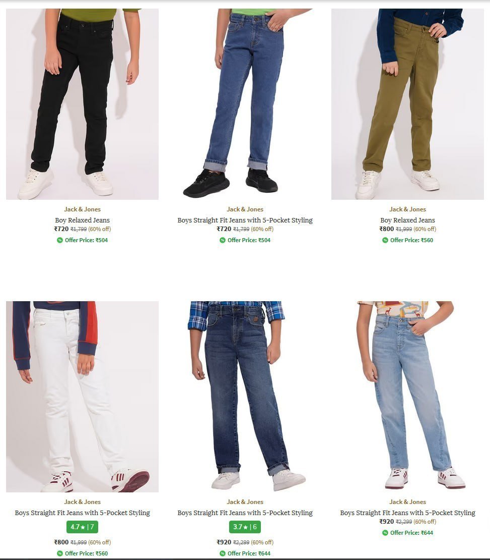 Loooootjack And Jones Jeans 85 Starting From Rs 285 Ajio - budget fashion shopping
