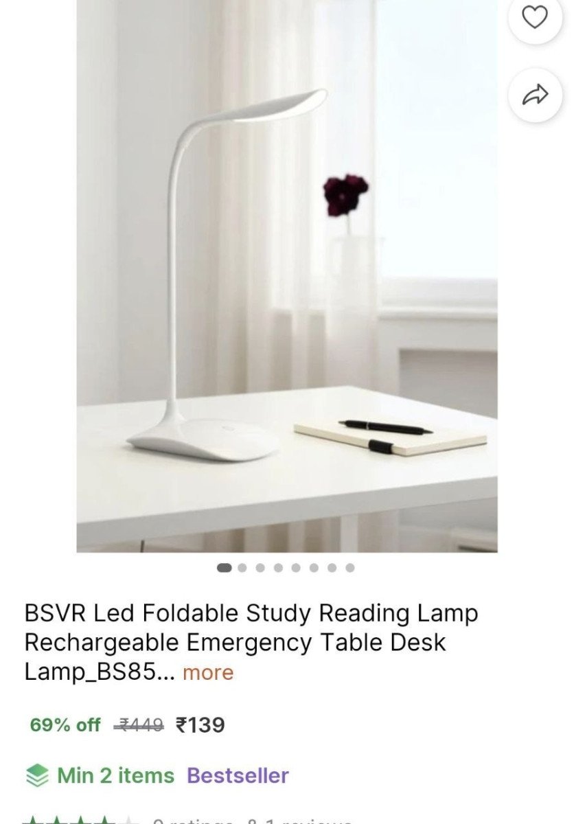 Loot Led Study Lamp 139 Min Buy 2