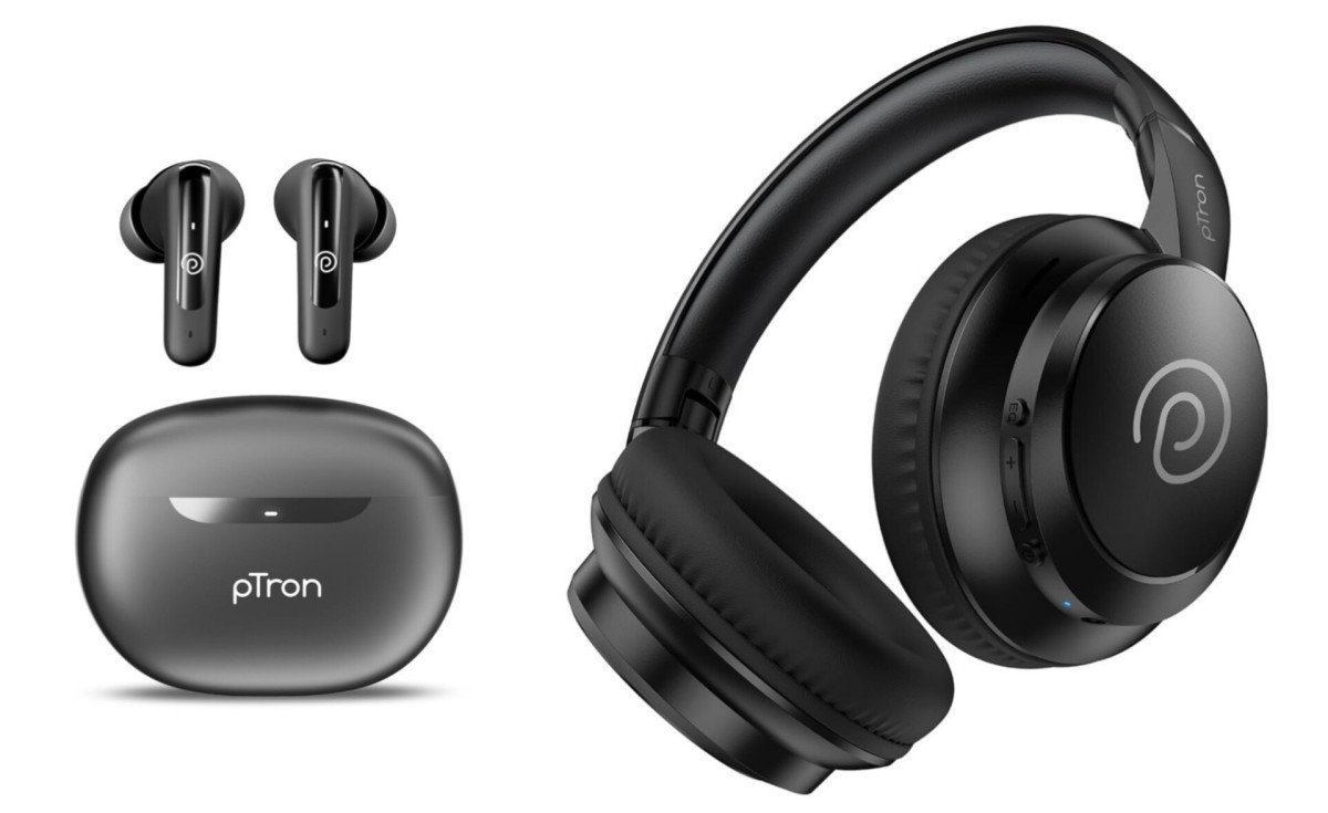 Ptron Tws Earbuds At 597ptron Bt Headphone At 799top Rated ( 1 Best Seller)