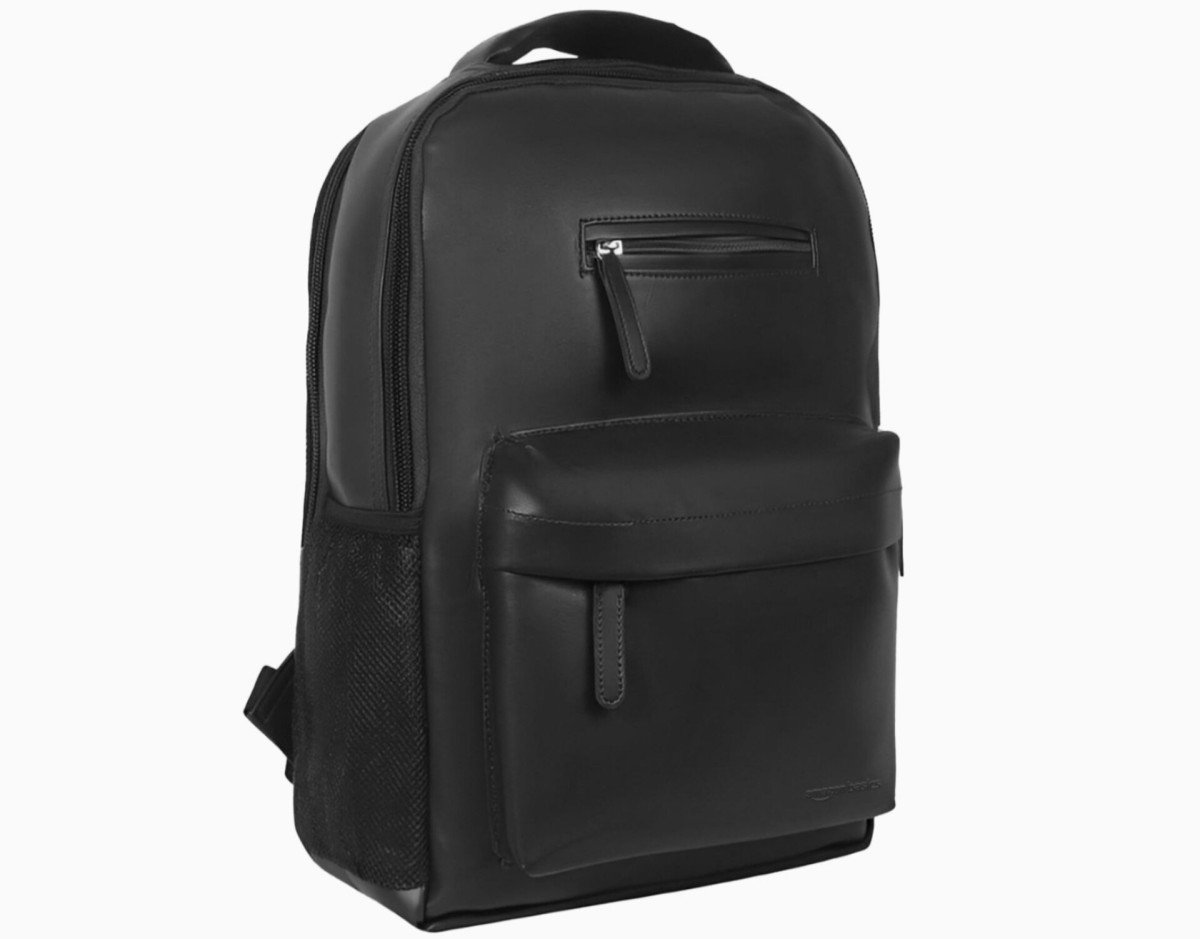 Amazon Basics Large Leather Laptop Backpack At 496 - flipkart republic day electronic discounts