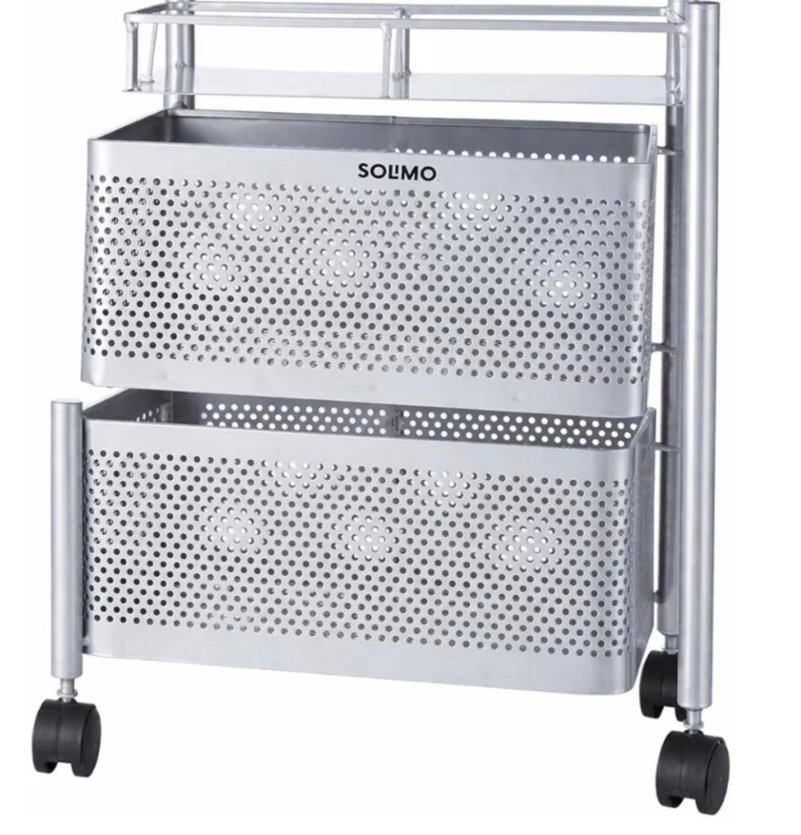 Grab1086 -solimo 360 Revolving Preassembled Heavy-duty 2 Layer Square Porta