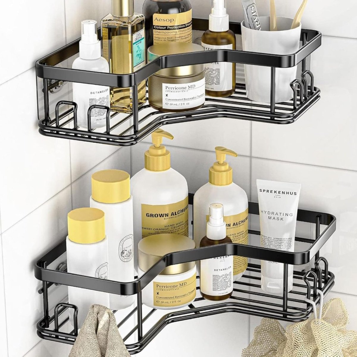 Sulfar Self Adhesive Corner Shelf For Bathroom Adhesive Shelf For Kitchen W