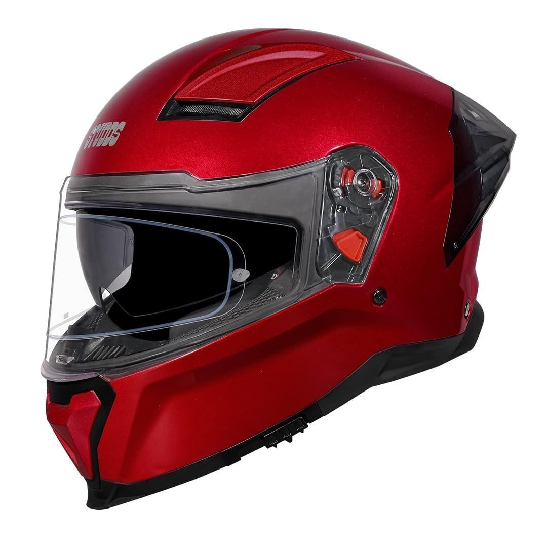 Studds Helios Isi And Dot Certified Full Face Helmet With Antifog 100 Lens 