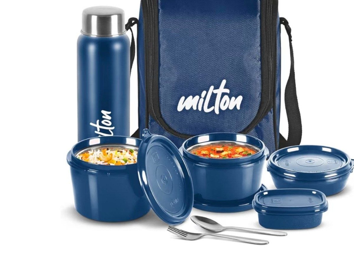 Milton Pro Lunch Box With Steel Cutlery 3pc Set 77