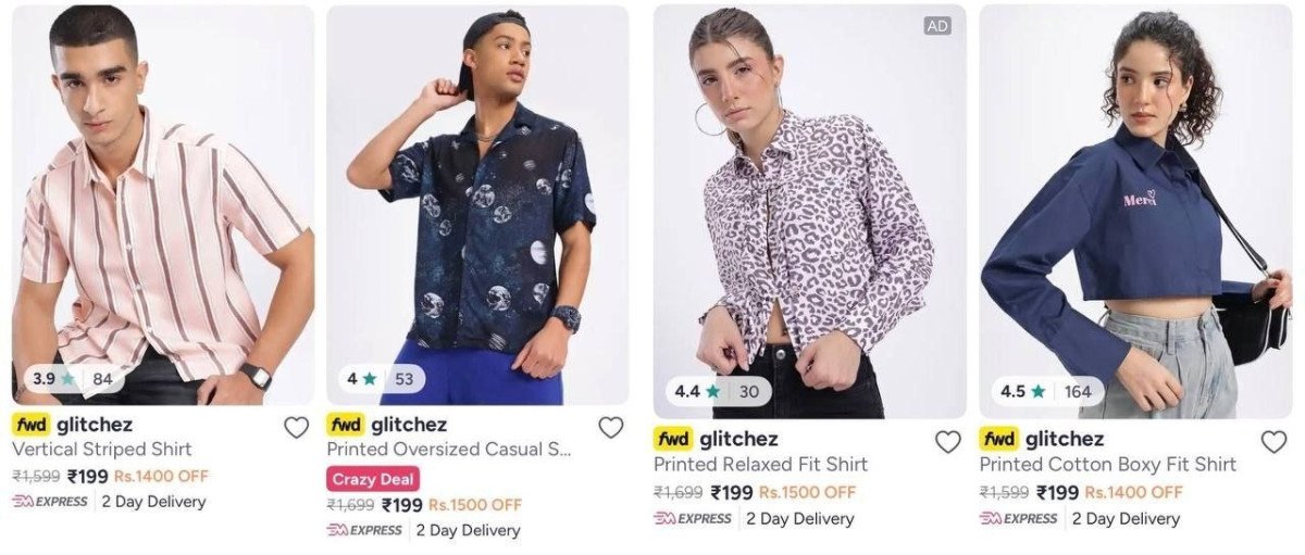 Myntra Loot Shirts 199 Men S Women