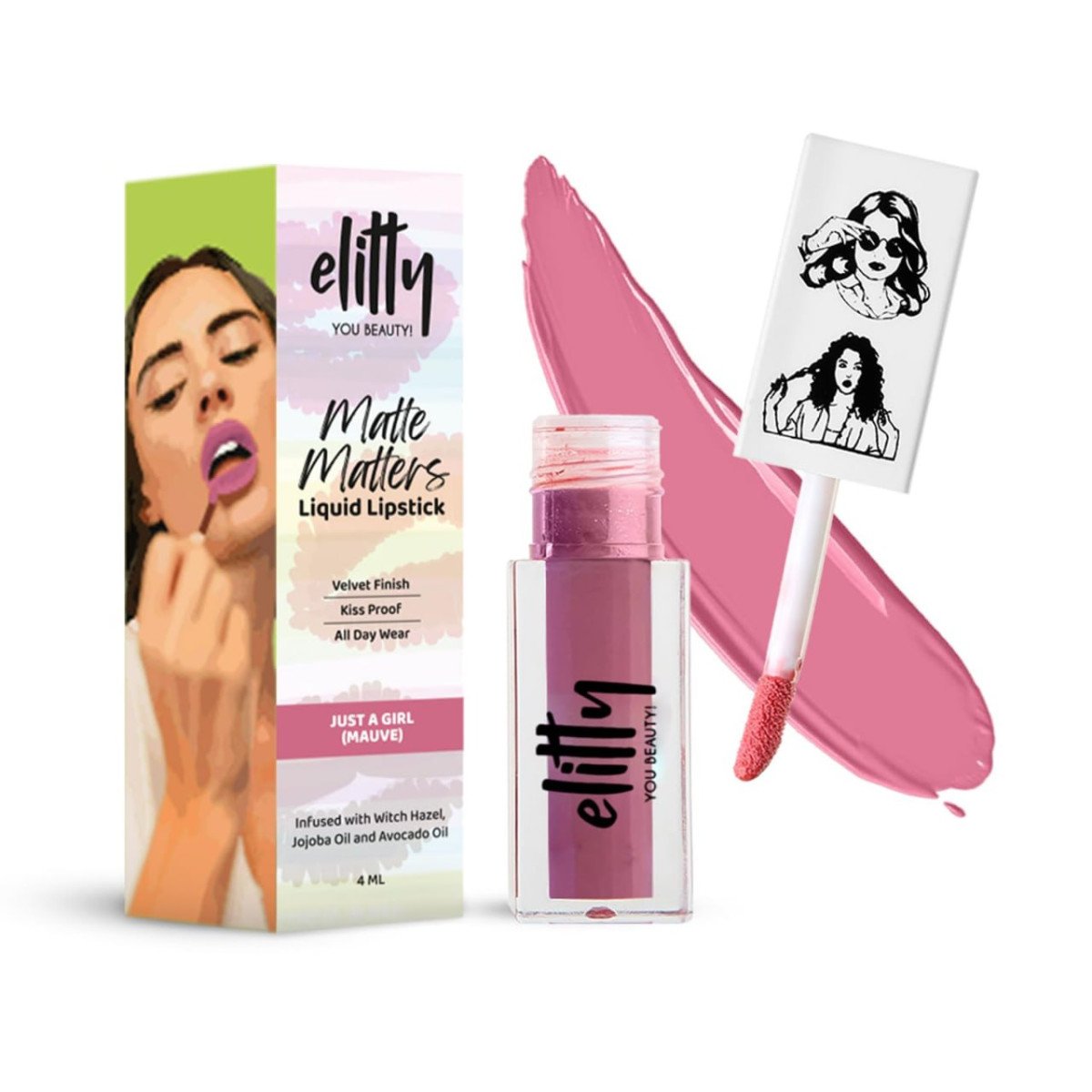Elitty Liquid Matte Lipstick Transfer Proof Smudge